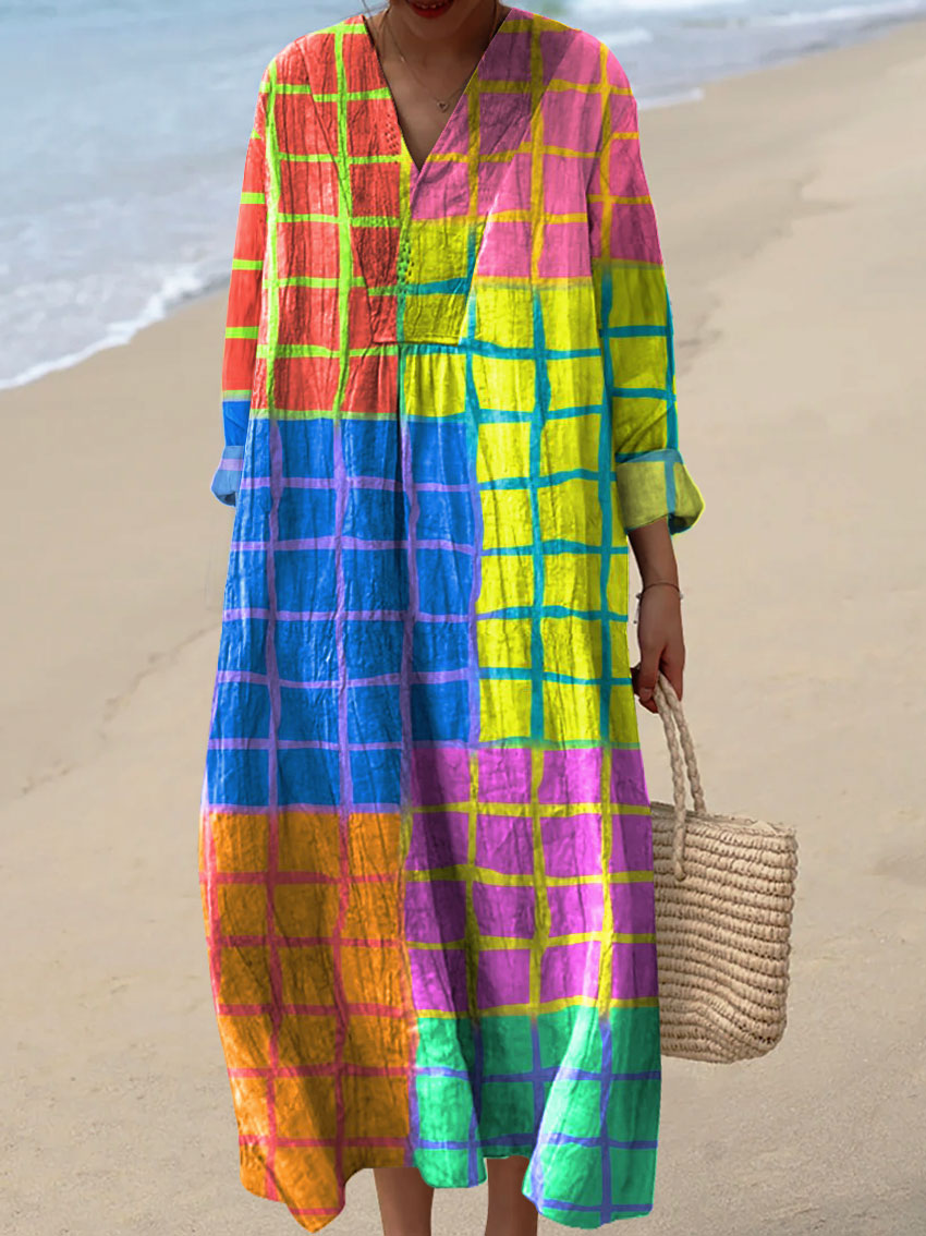 Fiorella | Dress with Multicolor Print