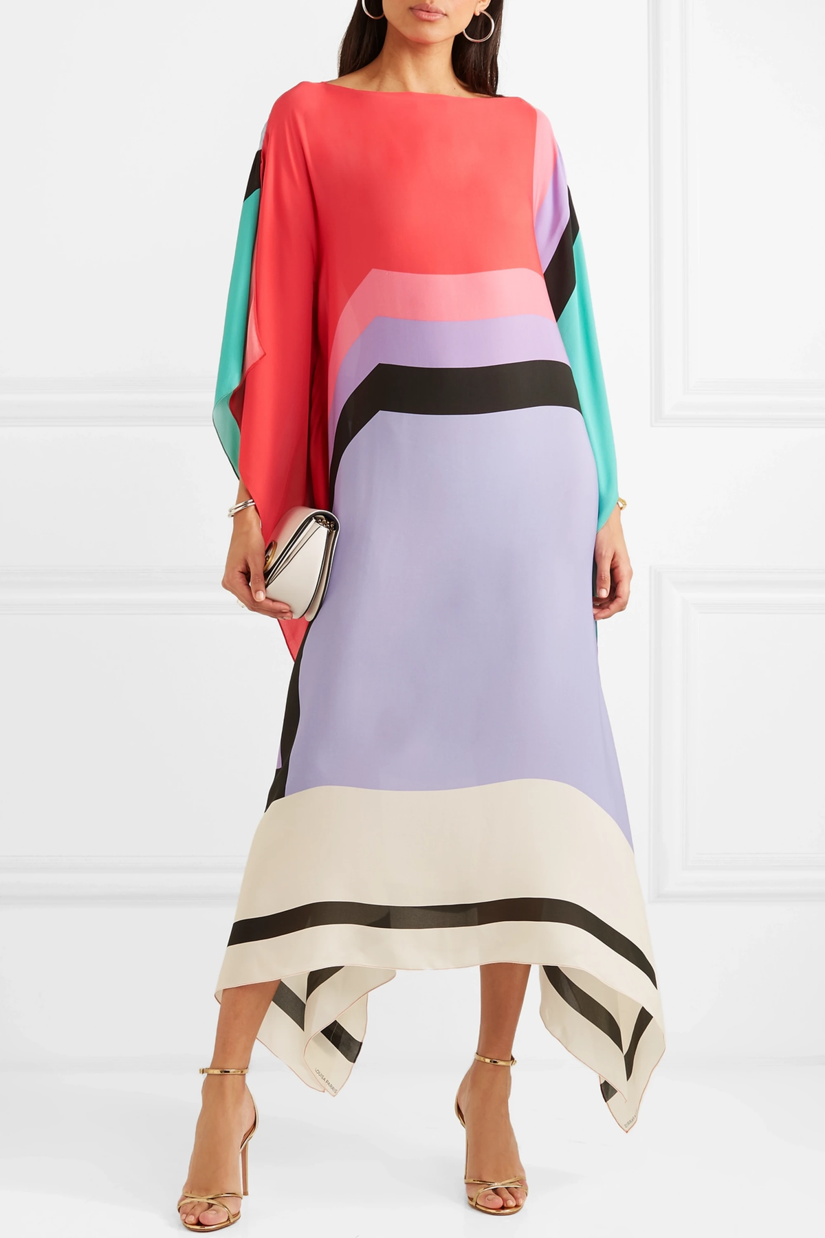 Iria | Elegant Dress with Geometric Print