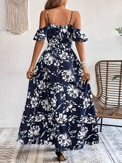 Leire | Elegant Dress with Floral Print
