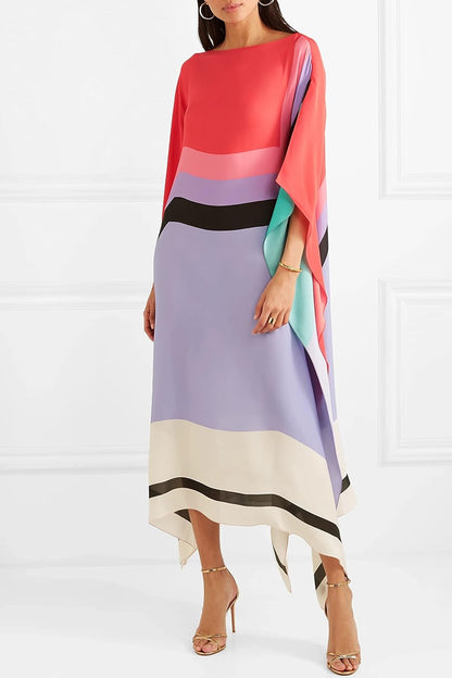 Iria | Elegant Dress with Geometric Print