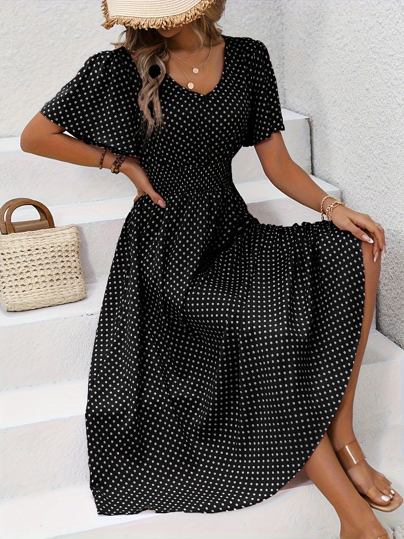 Raquel | Polka Dot Print Dress