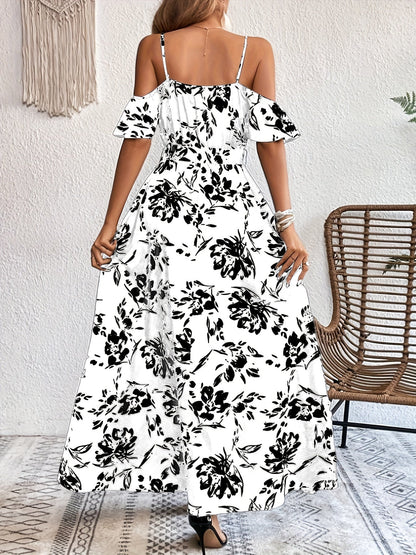 Leire | Elegant Dress with Floral Print