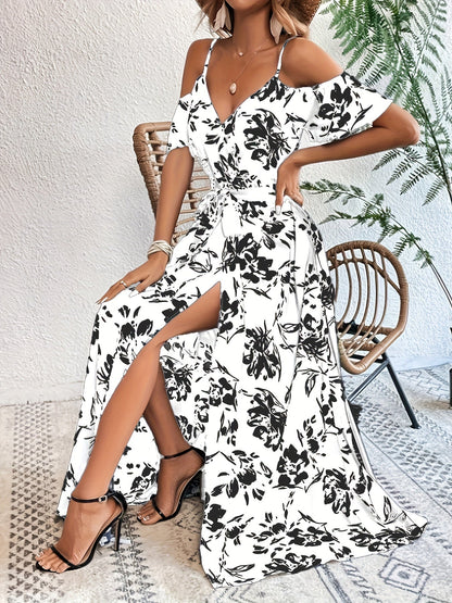 Leire | Elegant Dress with Floral Print