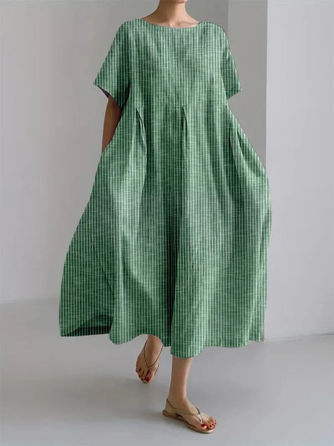 Bianca | Casual long dress with relaxed cut and retro style for everyday wear