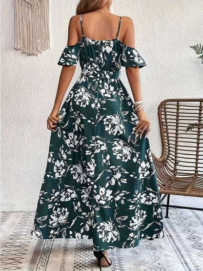 Leire | Elegant Dress with Floral Print