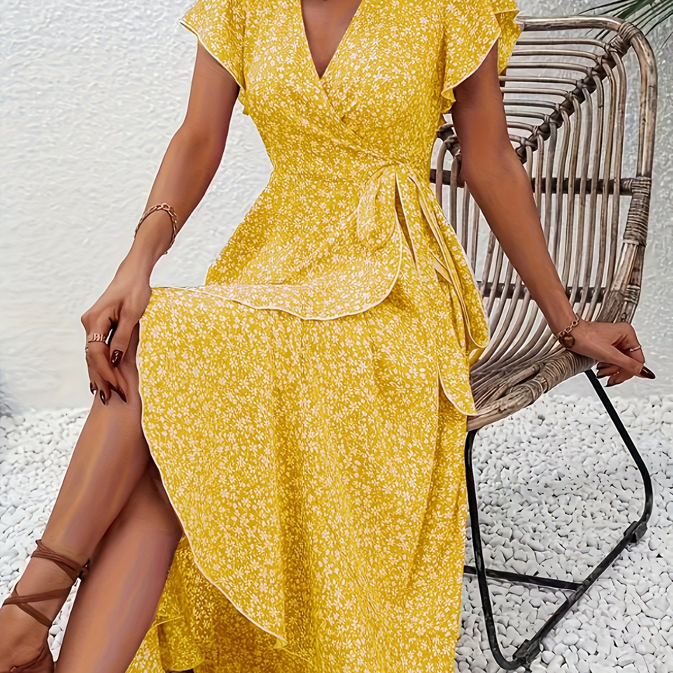 Vega | Elegant V-Neck Dress