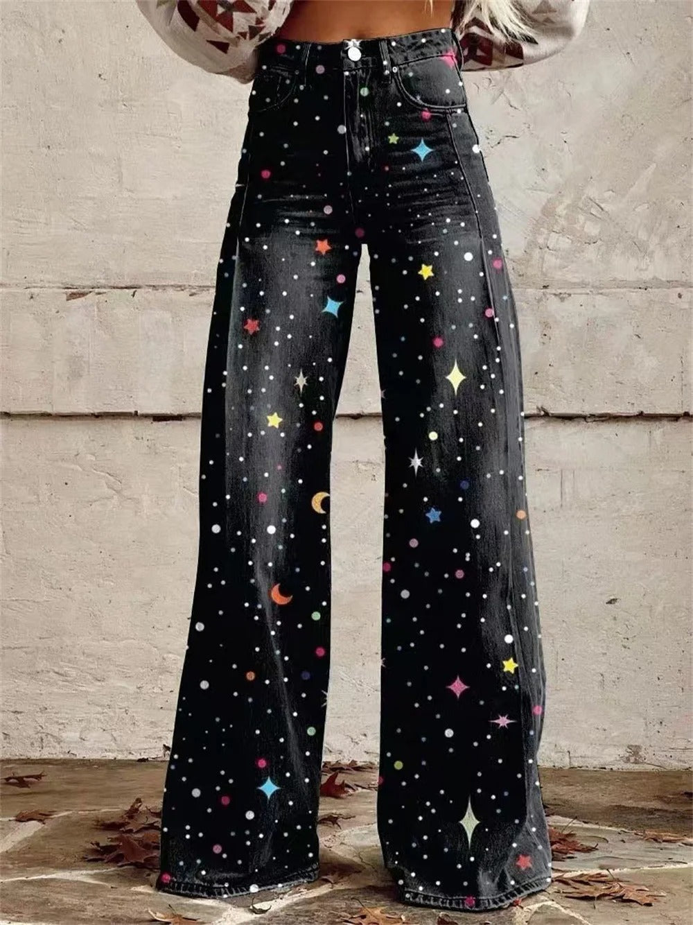 Black with Multicolor Star / 5XL