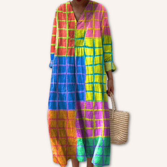 Fiorella | Dress with Multicolor Print