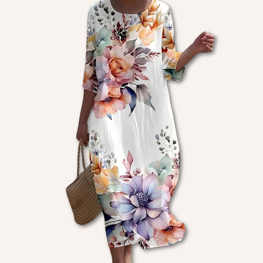 Elvira | Dress with Floral Print