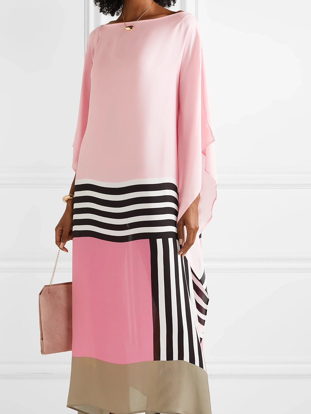Iria | Elegant Dress with Geometric Print