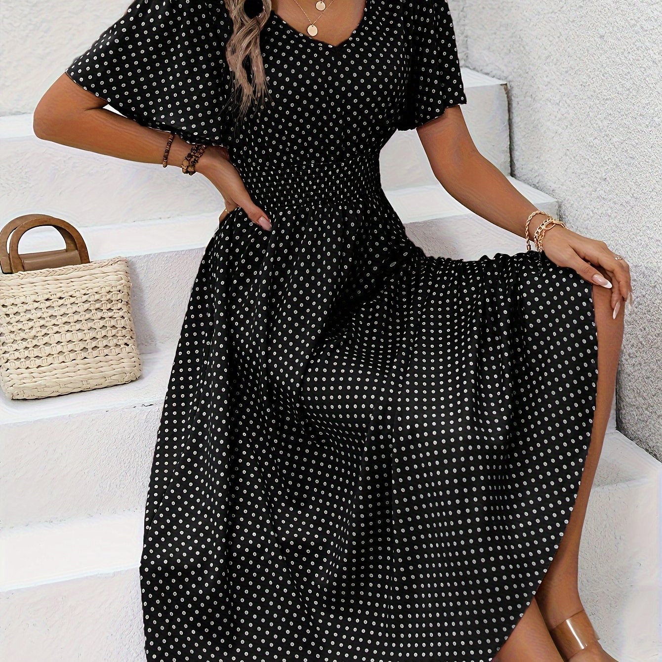 Raquel | Polka Dot Print Dress