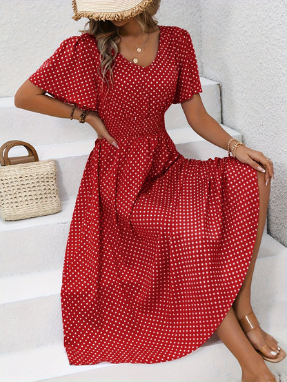 Raquel | Polka Dot Print Dress