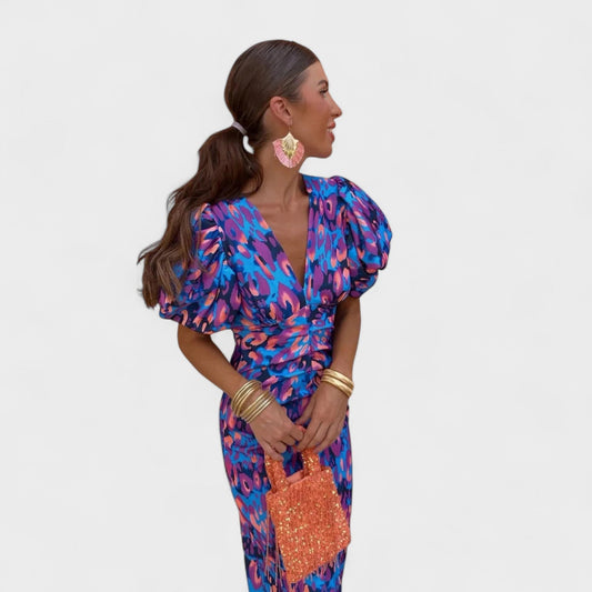 Lily | Tropical Fire Dress