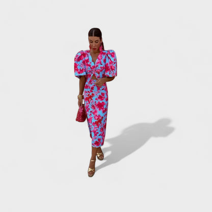 Lily | Tropical Fire Dress