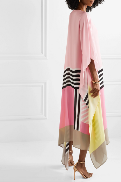 Iria | Elegant Dress with Geometric Print