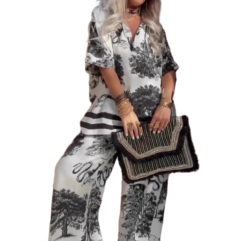 Lois - Elegant Top and Pants Set